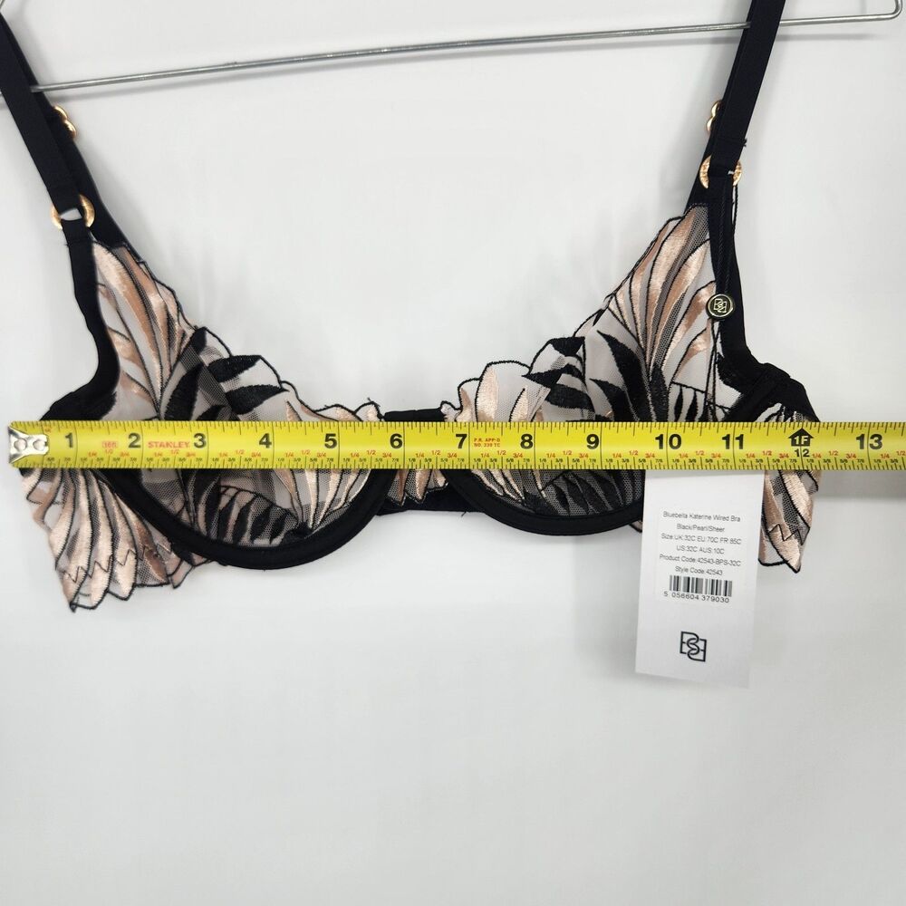 Bluebella 32C Black Pearl Sheer Katerine‎ Wired Bra NWT - Picture 6 of 7